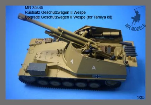  MR-35445  Rüstsatz Geschützwagen II Wespe (für Tamiya Bausatz)