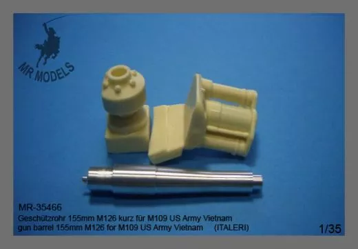 MR-35466  Geschützrohr 155mm M126 kurz für M109 US Army Vietnam     (ITALERI)