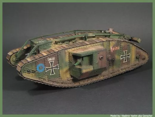  MR-35434  Mark IV Male Tank Beutepanzer mit Nordenfelt 57mm Kanonen