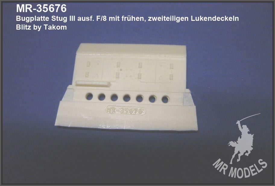  MR-35676  Bugplatte Stug III ausf. F/8 mit frühen zweiteiligen Lukendeckeln   ( Blitz by Takom )