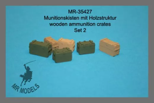 MR-35427 Munitionskisten mit Holzstruktur NATO / Bundeswehr Set 2