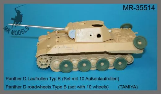   MR-35514  Panther D Laufrollen Typ B (Set mit 10 Außenlaufrollen)   (TAMIYA)