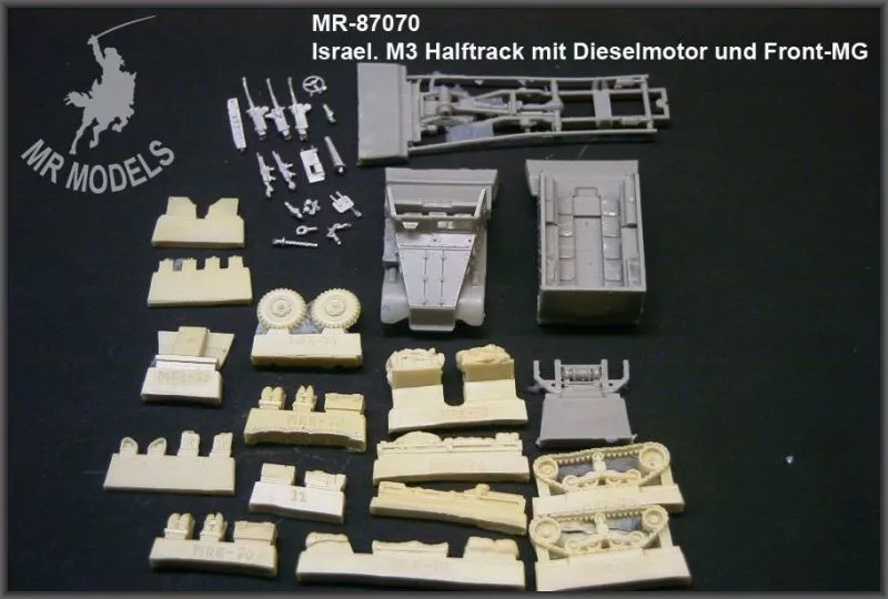 MR-87070 Israelischer M3 Halftrack mit Dieselmotor und Front-MG