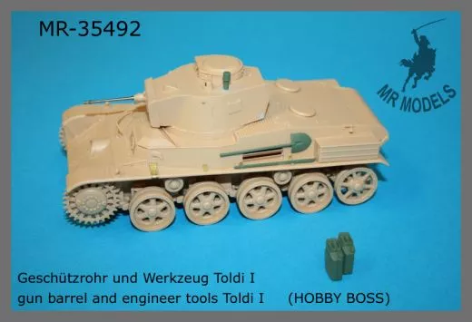 MR-35492 Geschützrohr und Werkzeug Toldi I  (HOBBY BOSS)