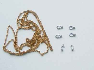 MR-50016 Kette, fein (mit Haken & Ösen)