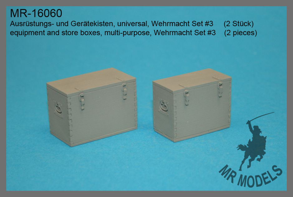 MR-16060  Ausrüstungs- und Gerätekisten, universal, Wehrmacht Set #3  (2 Stück)